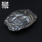 Odin's Ravens 925 Sterling Silver Belt Buckle