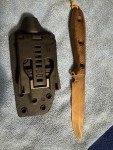Busse Elmax Steak Knife with Custom Sheath