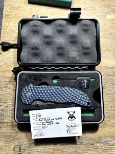 Grimsmo Norseman Blue Diamond Timascus Clip