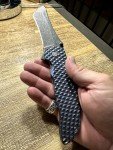 Grimsmo Norseman Blue Diamond Timascus Clip