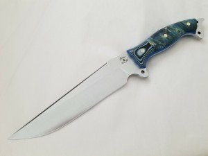 Busse Custom Urgent Fury Knife with Blue Burl