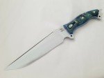Busse Custom Urgent Fury Knife with Blue Burl