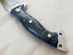 Busse Custom Urgent Fury Knife with Blue Burl