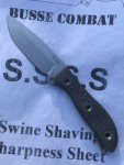 Busse Combat RAD Knife with Black Micarta Handle