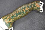 2014 Busse NMFSH Knife with Green/Tan Handle