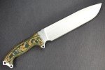 2014 Busse NMFSH Knife with Green/Tan Handle