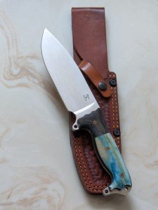 Busse Combat FAT ASH1 Knife with Giraffe Handle