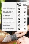 Dalstrong Chef & Cleaver Hybrid Knife - The 'Crixus' - 8 inch - Valhalla Series - 9CR18MOV HC Steel - Celestial Resin & Wood Handle - Razor Sharp Chef's Knife - w/Leather Sheath