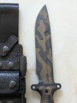 Busse Team Gemini A2 Camouflage Knife with Sheath