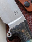 Busse Combat FAT ASH1 Knife with Giraffe Handle