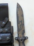Busse Team Gemini A2 Camouflage Knife with Sheath