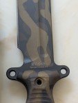 Busse Team Gemini A2 Camouflage Knife with Sheath