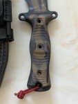 Busse Team Gemini A2 Camouflage Knife with Sheath