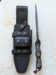 Busse Team Gemini A2 Camouflage Knife with Sheath