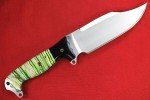 Busse Custom Nuclear ASH1 Bowie Knife - Green Marble