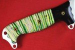 Busse Custom Nuclear ASH1 Bowie Knife - Green Marble