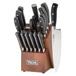 Viking 17-Piece Cutlery Set with Walnut Block