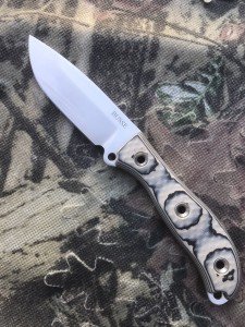 Busse Combat RAD Satin Finish Black & Tan Knife