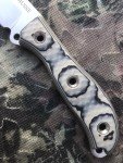 Busse Combat RAD Satin Finish Black & Tan Knife