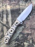 Busse Combat RAD Satin Finish Black & Tan Knife