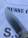 Busse Combat RAD Satin Finish Black & Tan Knife