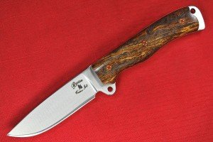 Busse Custom Boss Street Blade with Curly Oak Handle