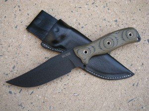 BUSSE Combat BT6 Bowie Knife with Leather Sheath