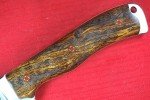 Busse Custom Boss Street Blade with Curly Oak Handle