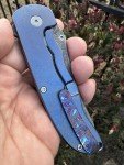 Grimsmo Norseman #5753 Blue Titanium Knife