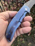 Grimsmo Norseman #5753 Blue Titanium Knife