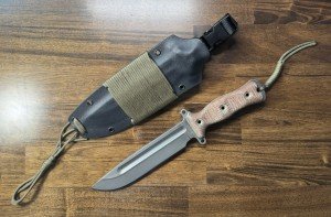 Busse Combat Team Gemini - Tan Micarta Knife