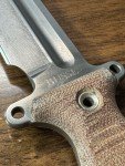 Busse Combat Team Gemini - Tan Micarta Knife