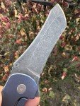 Grimsmo Norseman #5753 Blue Titanium Knife
