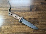 Busse Combat Team Gemini - Tan Micarta Knife