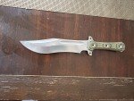 Busse Combat Anorexic Trough Raider Knife - Green & Black