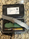 Grimsmo Norseman Blue Hardware Acid Etched Knife