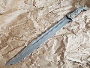 Busse F-16 Competition Knife with Layered Micarta