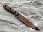 Busse Custom Elmax Steak Knife with Aged Bronze Finish