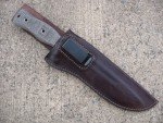 Team Gemini 14 Knife with Custom Leather Sheath