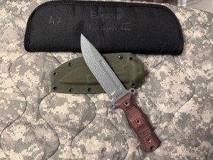 Busse A2 Gemini M Swedge Hammered Knife