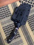 Busse Custom War Train Knife - Buffalo Horn & G-10