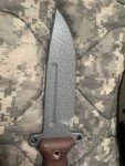 Busse A2 Gemini M Swedge Hammered Knife