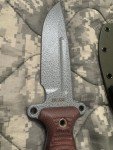 Busse A2 Gemini M Swedge Hammered Knife