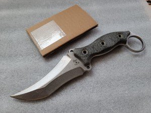 Busse Custom Triceratops Knife, Stonewashed Finish