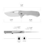 Norseman 'The Silverfox' Folding Knife - M390 Steel