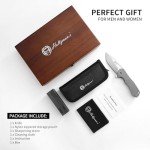 Norseman 'The Silverfox' Folding Knife - M390 Steel