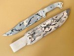 Busse Combat Forsaken Mistress Blizzard Knife and Sheath