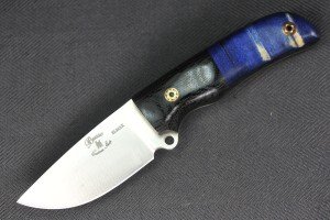 Busse Custom Elmax Lil Smokey Knife - Blue Maple