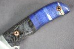 Busse Custom Elmax Lil Smokey Knife - Blue Maple