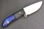 Busse Custom Elmax Lil Smokey Knife - Blue Maple